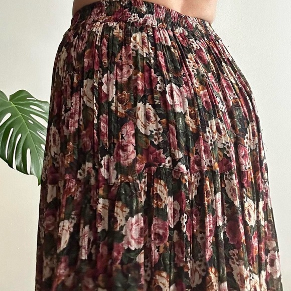 Vintage Neo Nostalgia Floral Maxi Skirt - Picture 3 of 8